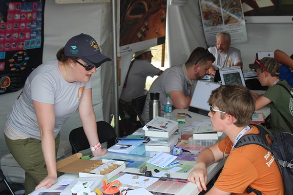 2017BSJ-VolunteerTalkingWithScout.jpg 2017BSJ-VolunteerTalkingWithScout.jpg